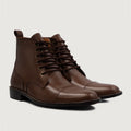 Knight Derby Marron Bottines en cuir pour Homme