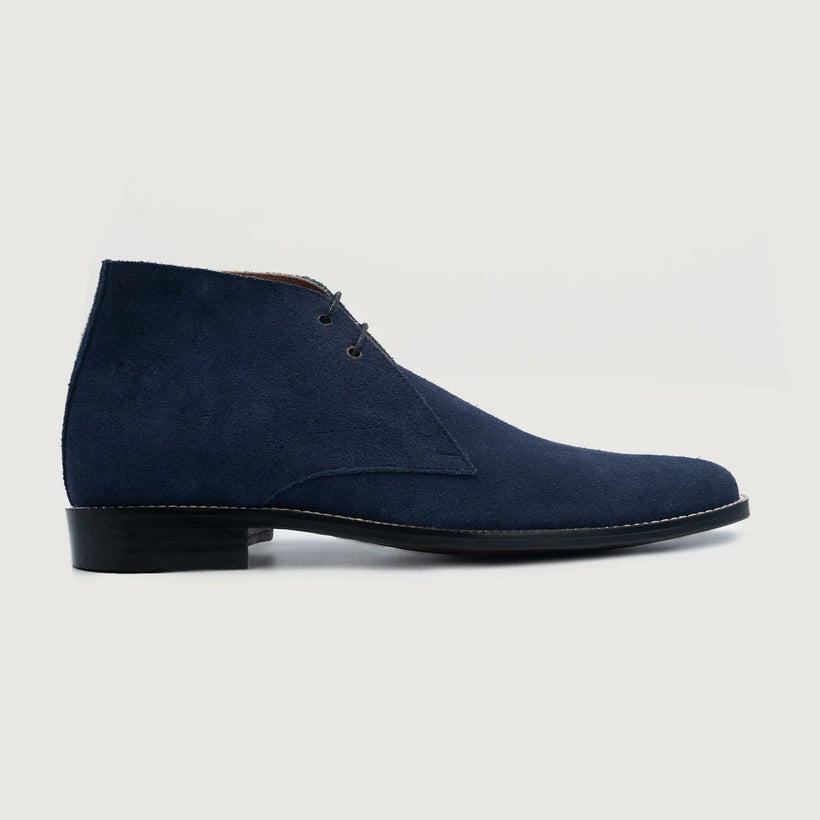 Corry Chukka Midnight Bleu Suede Bottines en cuir pour Homme