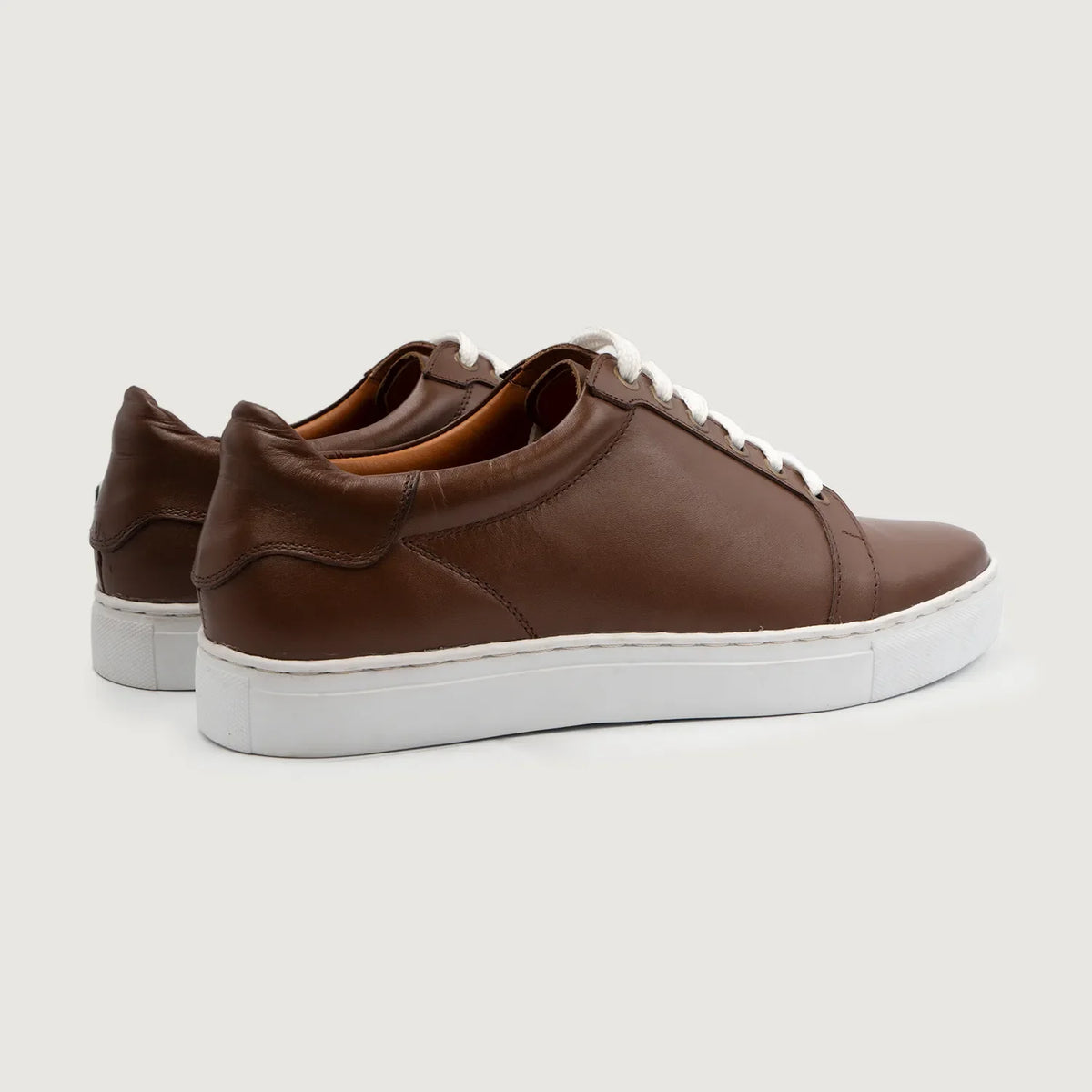 Carter Runn Marron Baskets en cuir pour Homme For Men - Contrefort de talon renforcé & surpiqûres doubles de précision