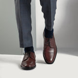 Styled On-Foot Perspective Demonstrating Ankle Fit & Silhouette on Model