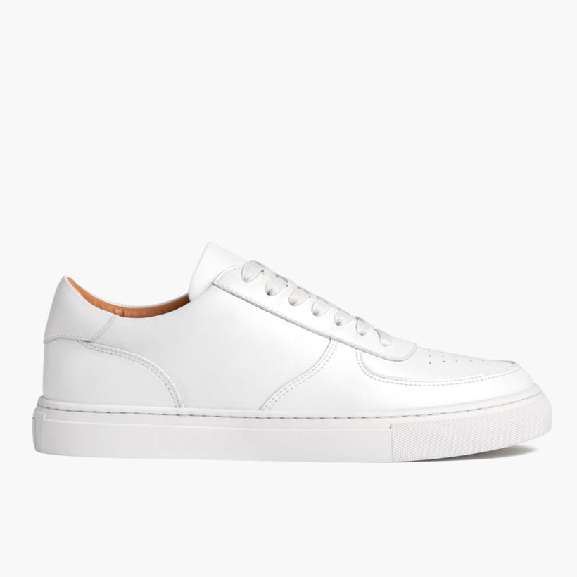 Court Blanc Baskets en cuir pour Homme