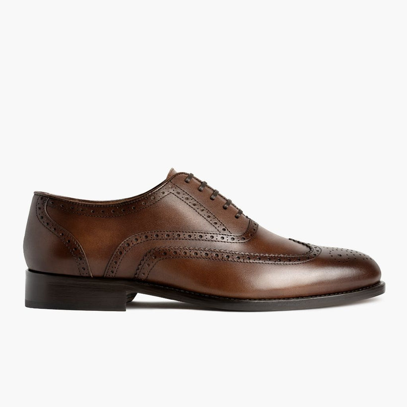 Aviator Cinnamon Leather Shoes pour Homme