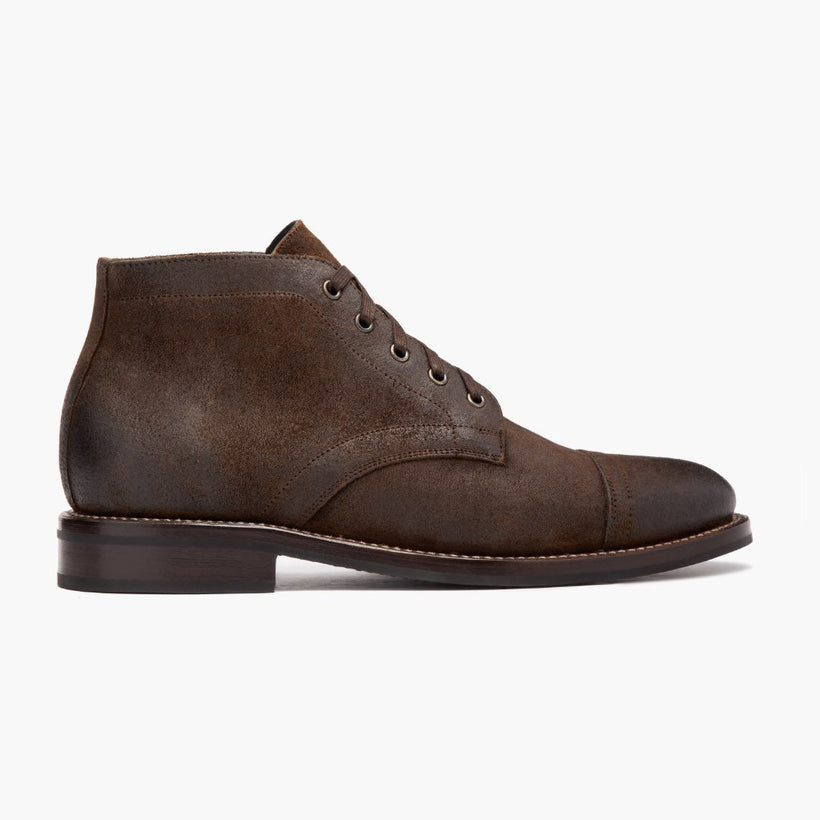 Cadet Mocha Leather Boots pour Homme
