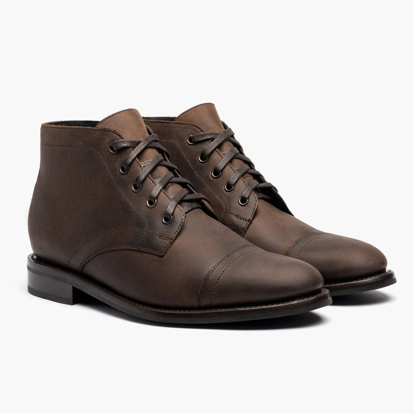 Cadet Tobacco Leather Boots pour Homme