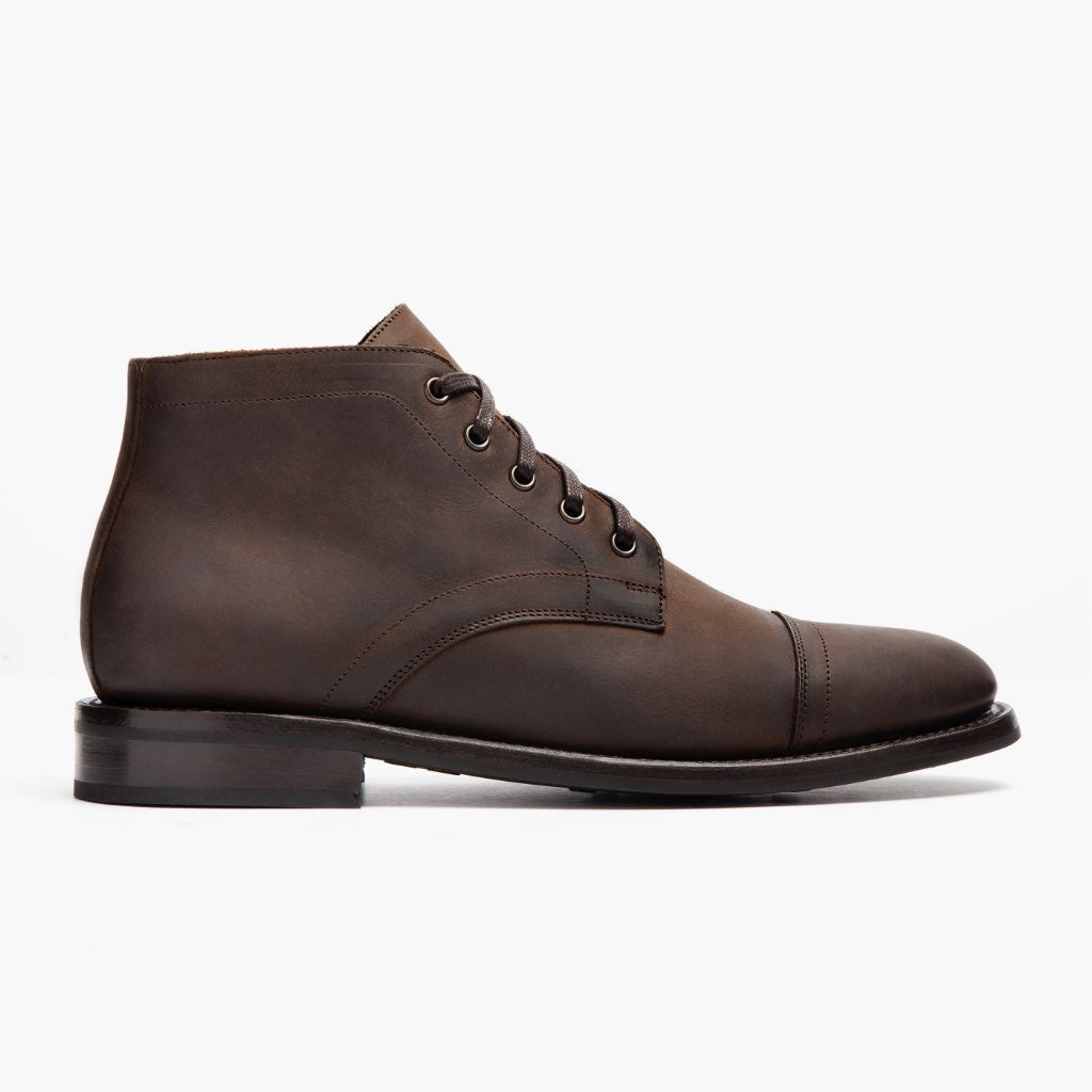 Classic Full-Grain leather Boots - Montage cousu Goodyear & détail de l'embout avant