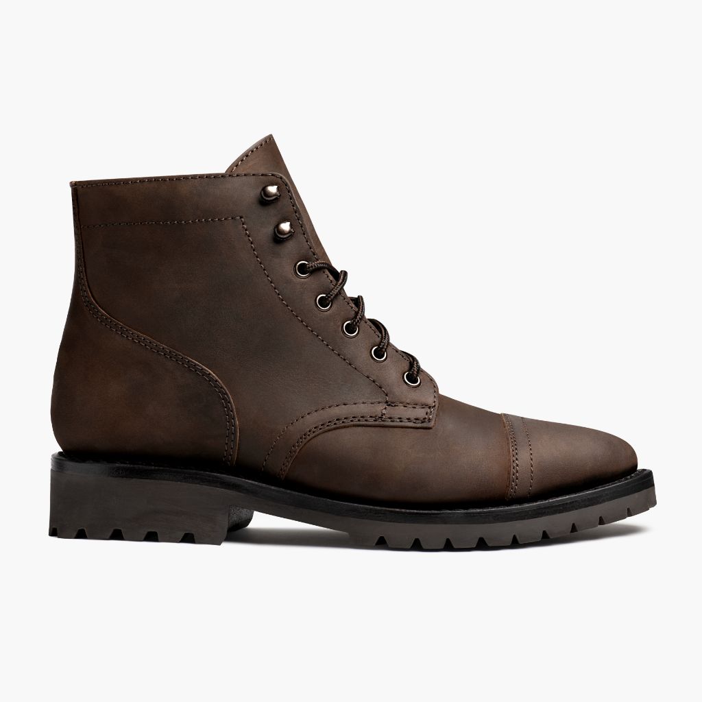 Classic Full-Grain leather Boots - Montage cousu Goodyear & détail de l'embout avant