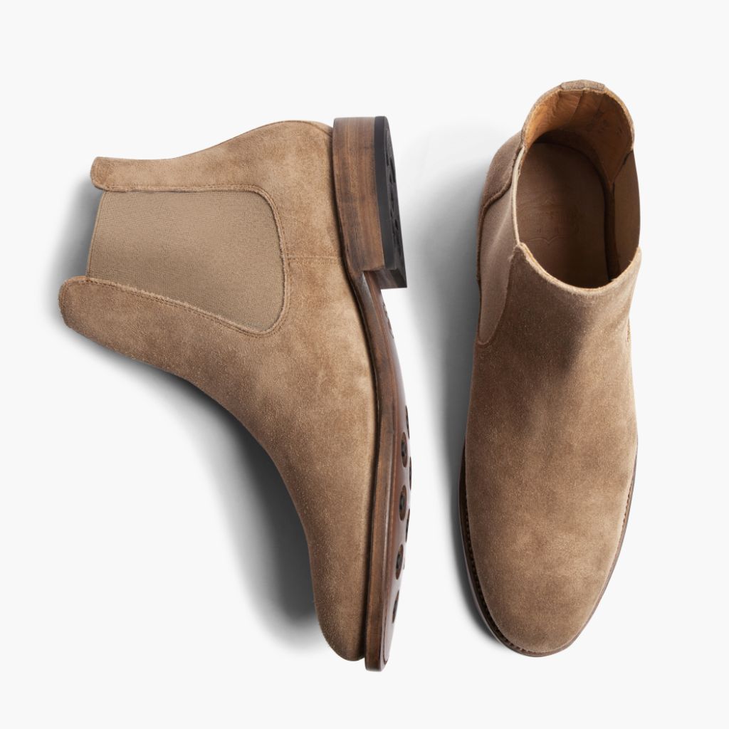 Cavalier Grès Bottines en cuir pour Homme - Contrefort de talon renforcé & surpiqûres doubles de précision