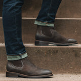 Authentic Goatskin Suede Grain Depth & Pull-Up Patina Texture Detail