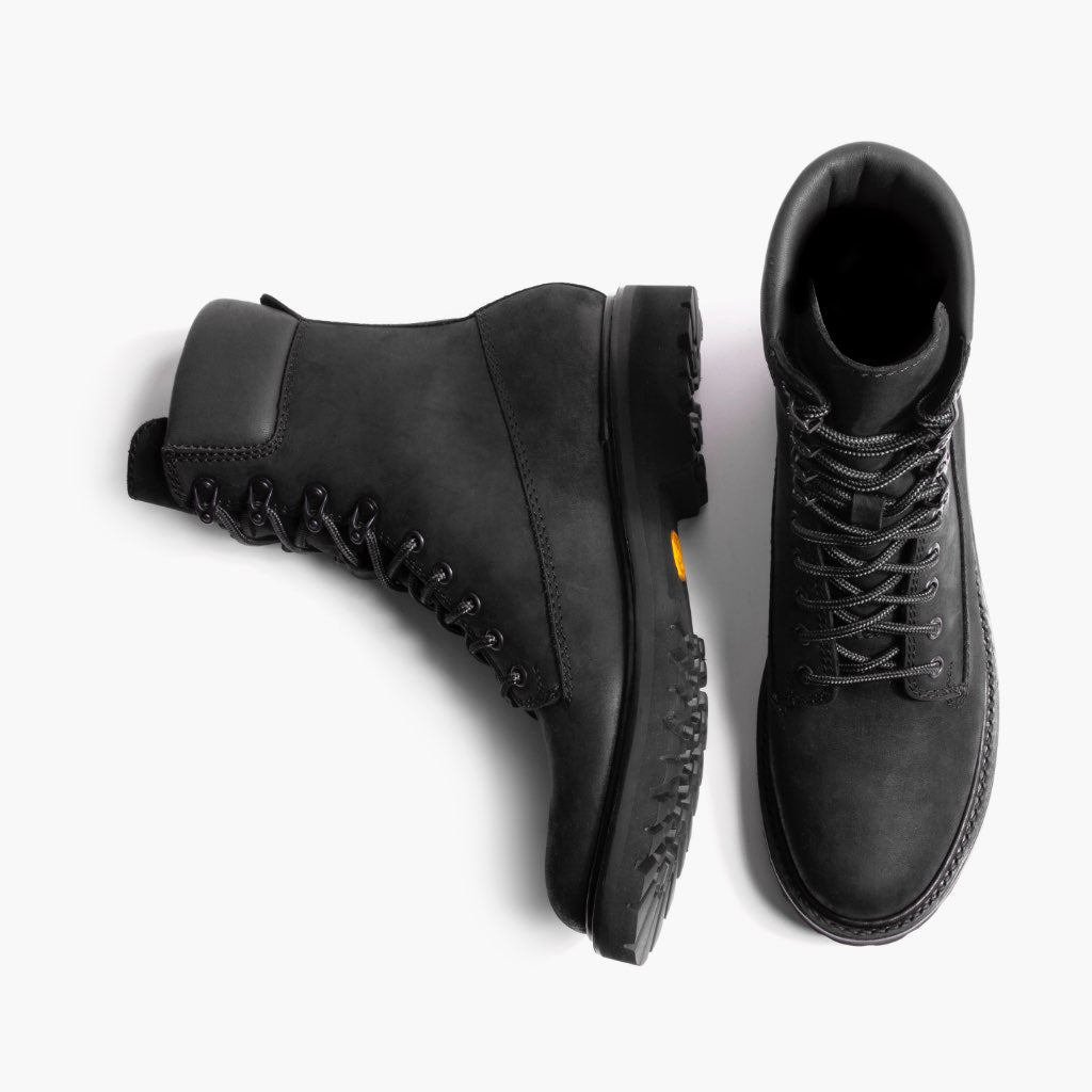 Explorer Noir Mat Bottines en cuir pour Homme - Contrefort de talon renforcé & surpiqûres doubles de précision