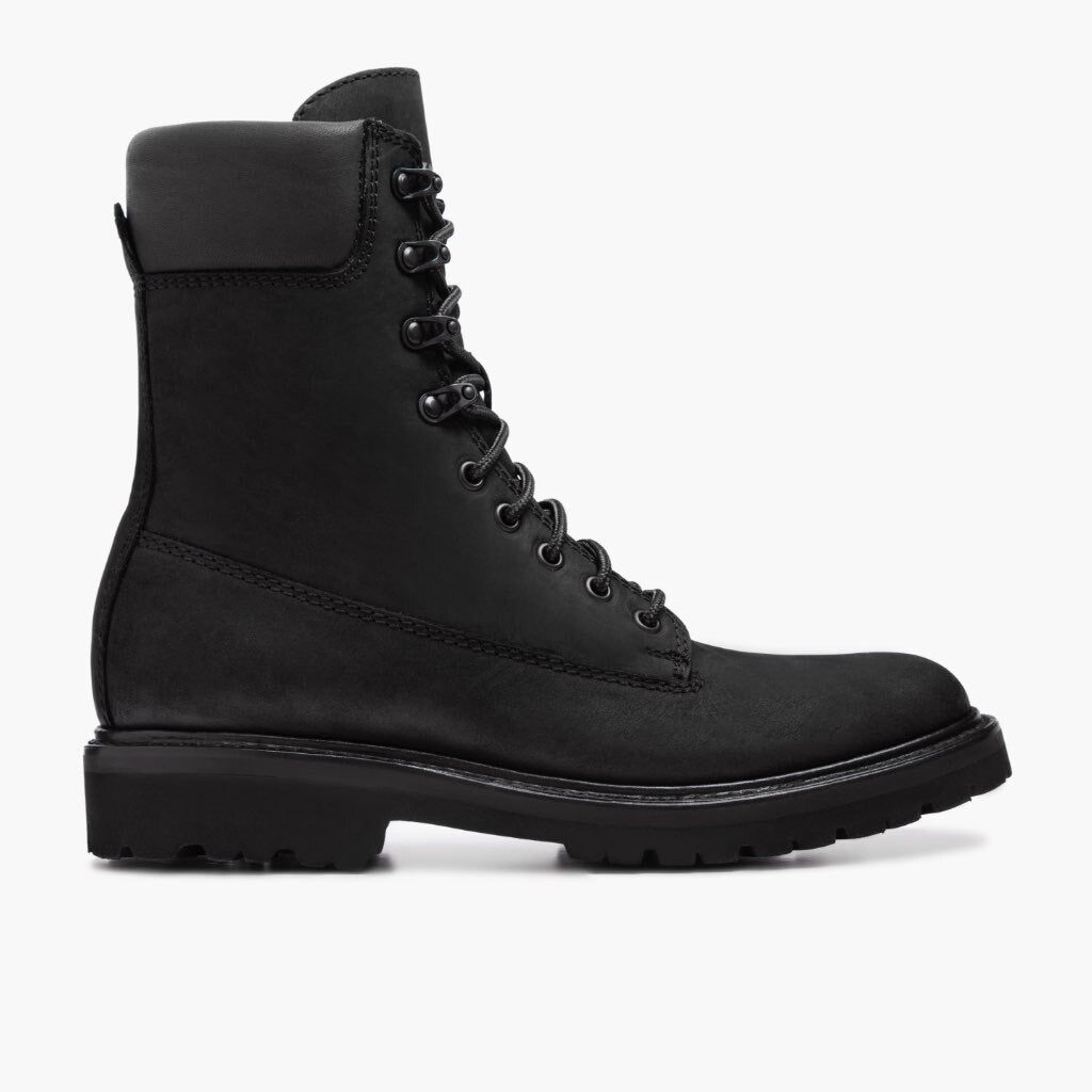 Explorer Noir Mat Bottines en cuir pour Homme - Montage cousu Goodyear & détail de l'embout avant