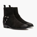 Harness Noir Suede Bottines en cuir pour Homme