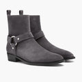 Harness Gris Suede Bottines en cuir pour Homme