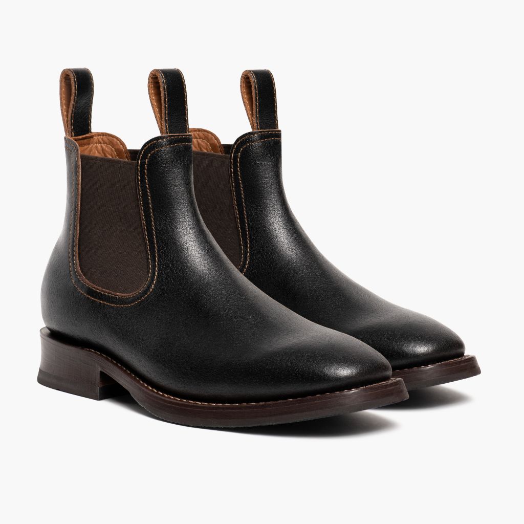 Journeyman Cacao Bottines en cuir pour Homme in Classic Full-Grain Leather - Vue de profil | Acheter en ligne