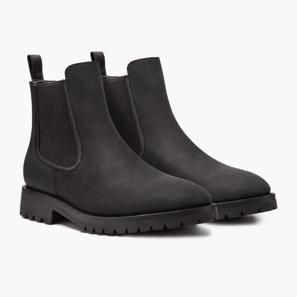 Legend Noir Mat Bottines en cuir pour Homme en cuir de vachette noir véritable - Vue de profil | Acheter en ligne