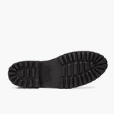 High-Traction Rubber Outsole & Lug Tread Pattern on Legend Black Matte Leather Boots