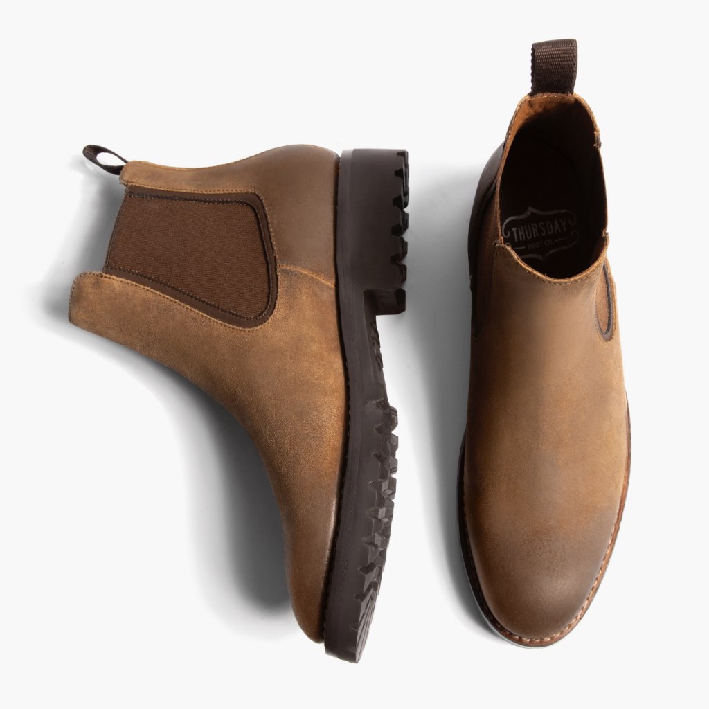 Legend Safari Bottines en cuir pour Homme - Contrefort de talon renforcé & surpiqûres doubles de précision