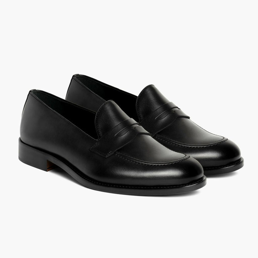 Lincoln Noir Leather Sneakers pour Homme