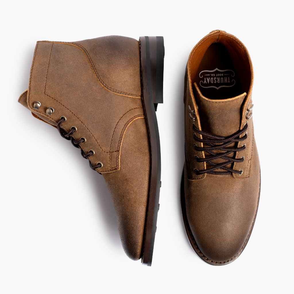 President Safari Bottines en cuir pour Homme For Men - Contrefort de talon renforcé & surpiqûres doubles de précision