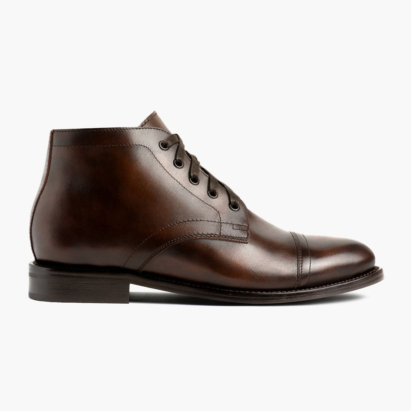Cadet Rich Mahogany Leather Boots pour Homme