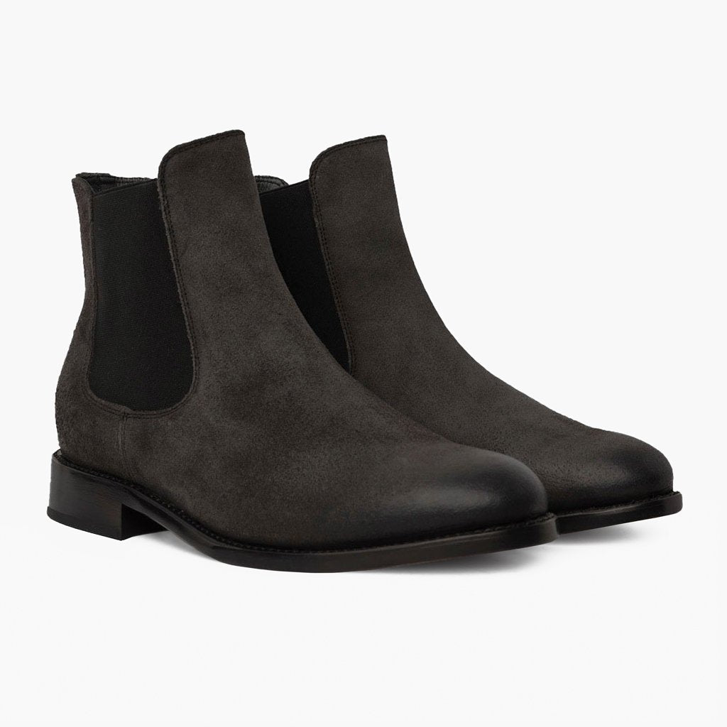 Cavalier Gris Ombre Bottines en cuir pour Homme - Vue de profil | Acheter en ligne