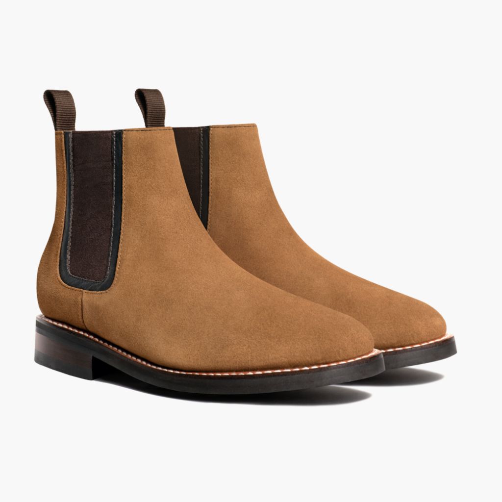 Duke Honey Suede Bottines en cuir pour Homme in Classic Goatskin Suede - Vue de profil | Acheter en ligne