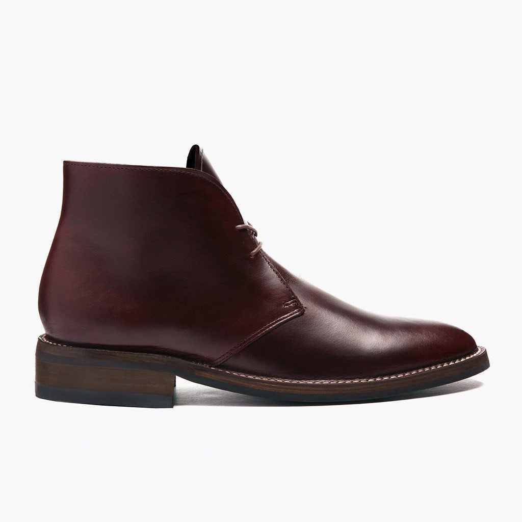 Brown Full-Grain leather Boots - Montage cousu Goodyear & détail de l'embout avant