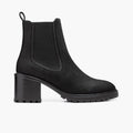 Knockout Noir Mat Bottines en cuir pour Femme