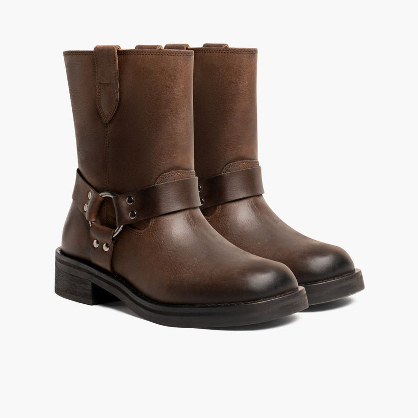 Outlaw Light Tabac Bottines en cuir pour Femme