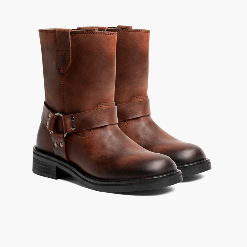Outlaw Rust Marron Bottines en cuir pour Femme