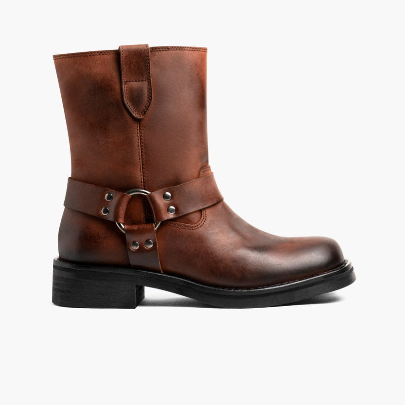 Outlaw Rust Marron Bottines en cuir pour Femme