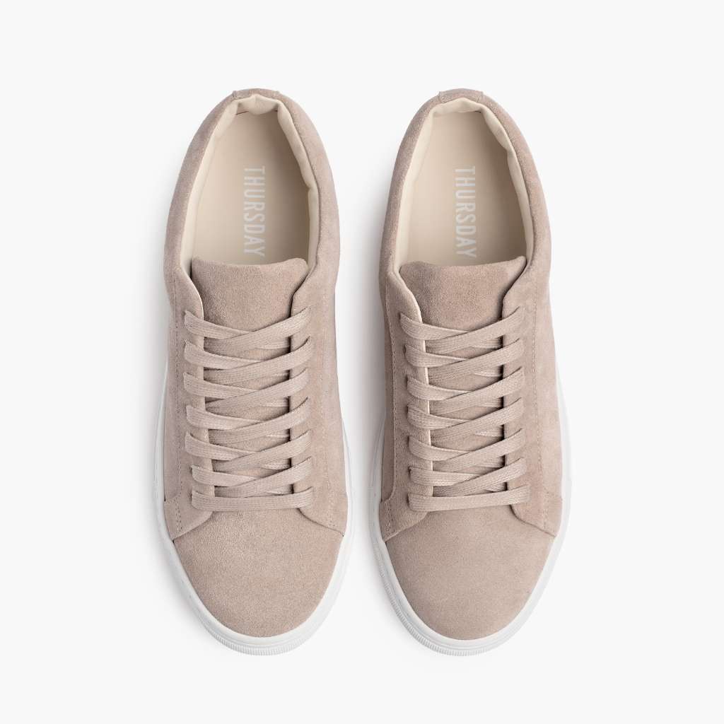 Premier Low Top Latte Baskets en cuir pour Femme - Contrefort de talon renforcé & surpiqûres doubles de précision
