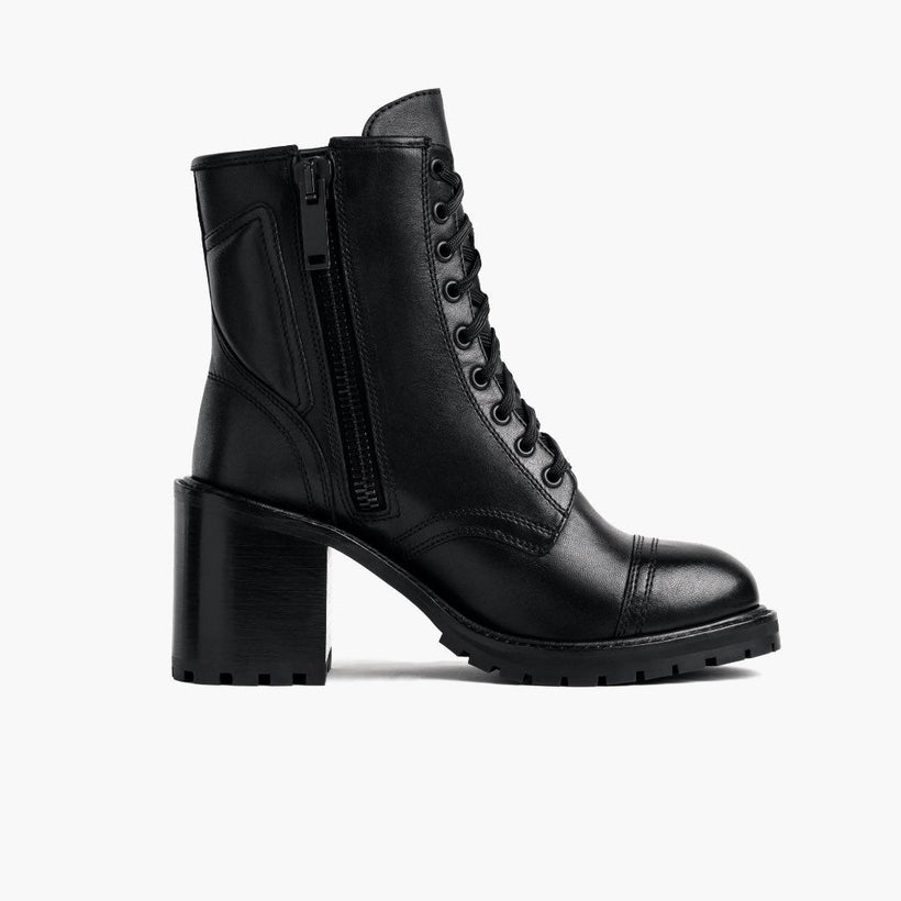 Rebel Noir Bottines en cuir pour Femme
