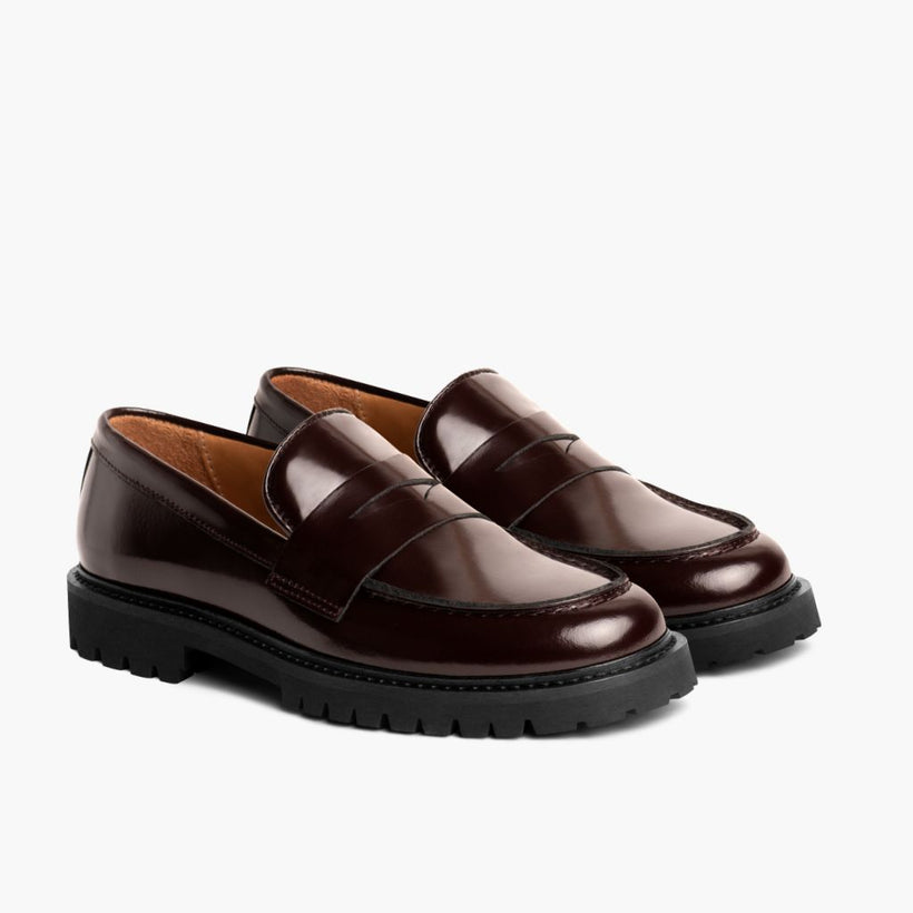 Penny Bourgogne Bottines en cuir pour Femme