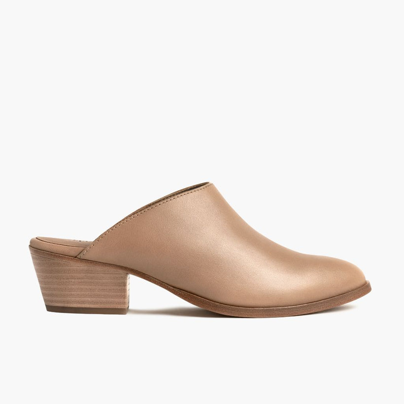 Breeze Milk Coffee Leather Boots pour Femme