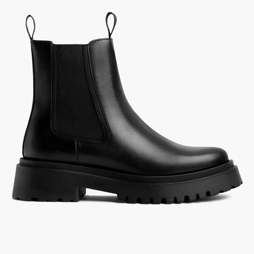 Legend Platform Noir Bottines en cuir pour Femme