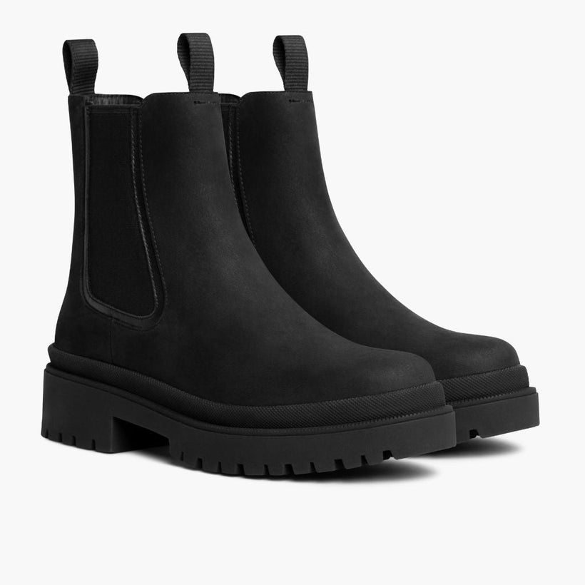 Legend Platform Noir Mat Bottines en cuir pour Femme
