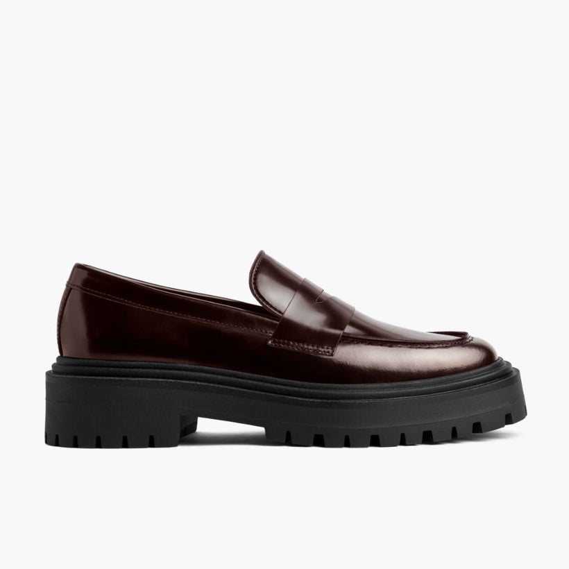 Penny Platform Bourgogne Bottines en cuir pour Femme