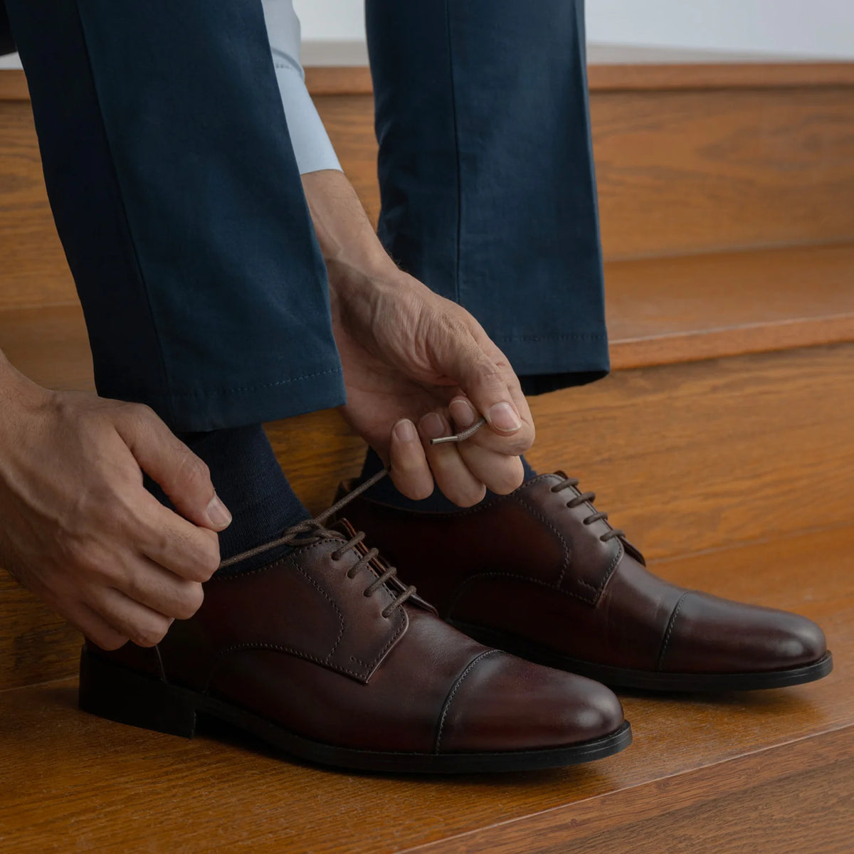 Orlaven Attorney Derby Burnished Marron Chaussures en cuir pour Homme footwear image 10