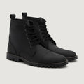 Knight Derby Noir Mat Nubuck Bottines en cuir - TerraGrip pour Homme