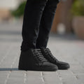 Marty High Top Noir Nubuck Baskets pour Homme