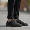 Murphy Low Top Noir Nubuck Baskets pour Homme