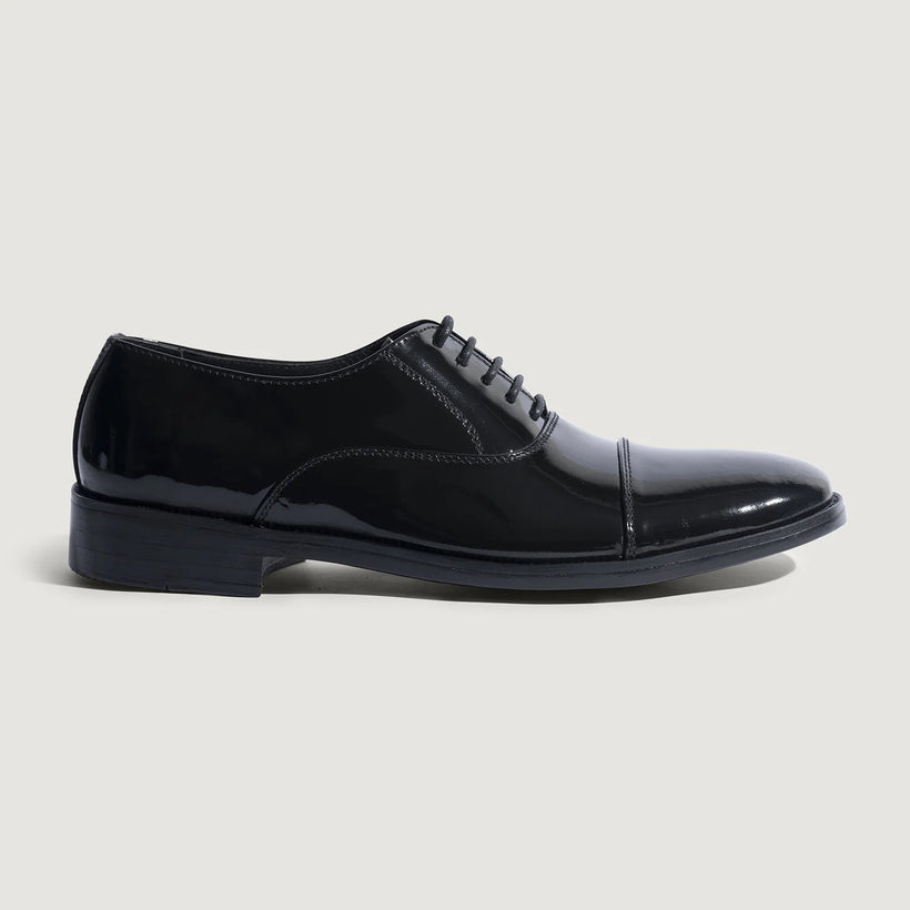 Professor Oxford Noir Patent Leather Shoes pour Homme