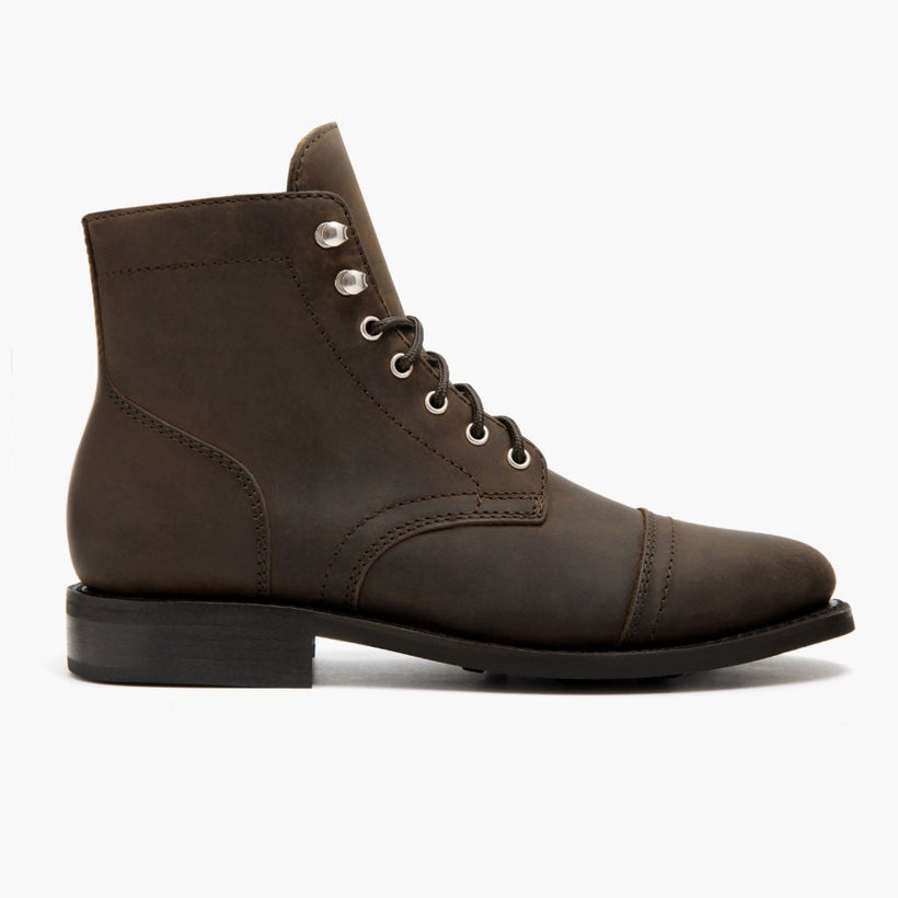 Captain Tobacco Leather Boots pour Femme