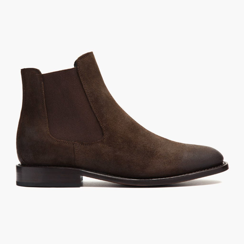 Cavalier Dark Marron Leather Boots pour Homme
