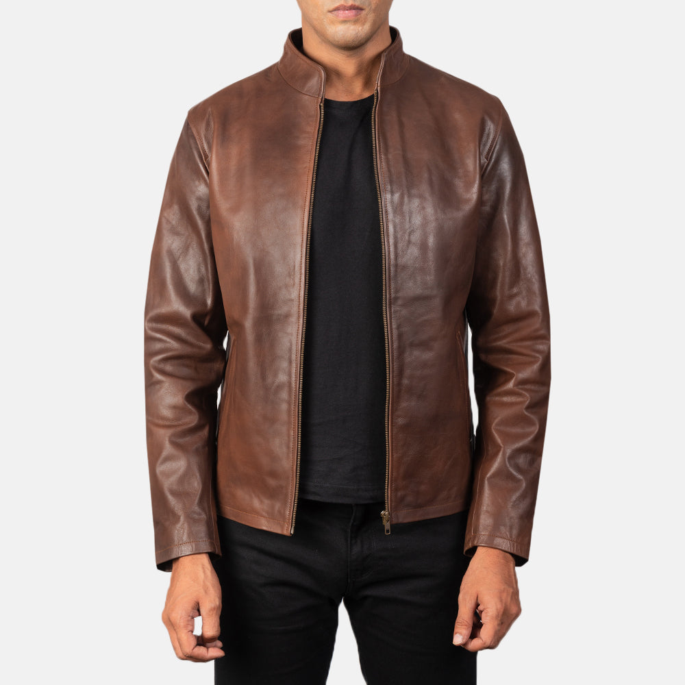 
Alex Veste Motard en Cuir pour Homme – alternate product view 1