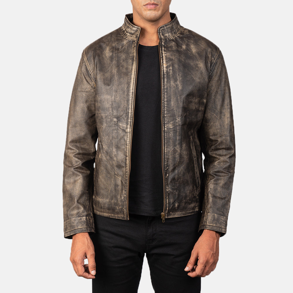 
Alex Veste Motard en Cuir pour Homme – alternate product view 1