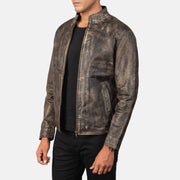 
Alex Veste Motard en Cuir pour Homme – alternate product view 2