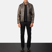 
Alex Veste Motard en Cuir pour Homme – alternate product view 3