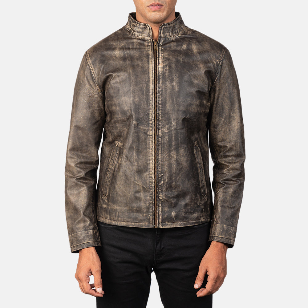 
Alex Veste Motard en Cuir pour Homme – alternate product view 4