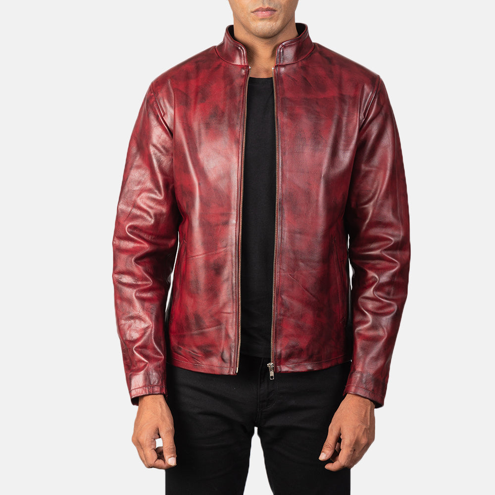 
Alex Veste Motard en Cuir pour Homme – alternate product view 1